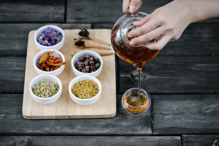 herbal tea during fasting
